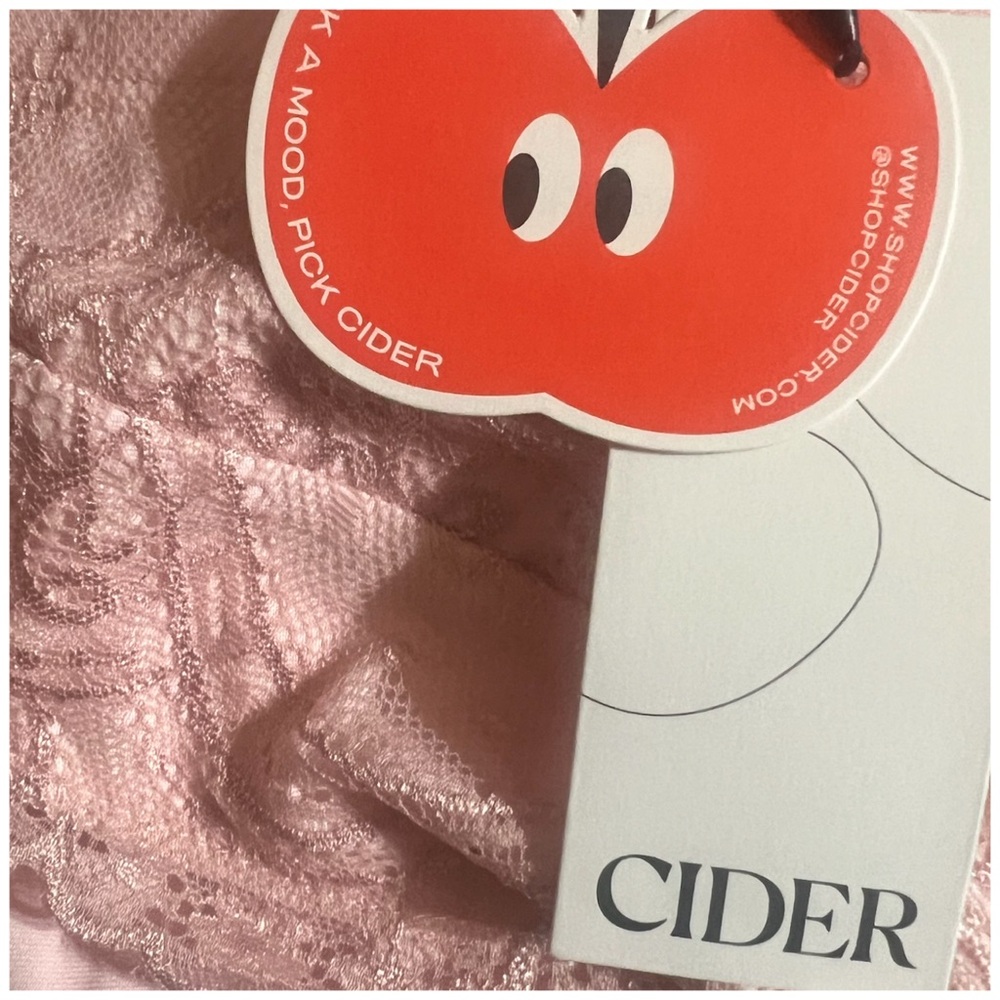 Cider • Pink Lace Crop Tank Top - Picture 6 of 6